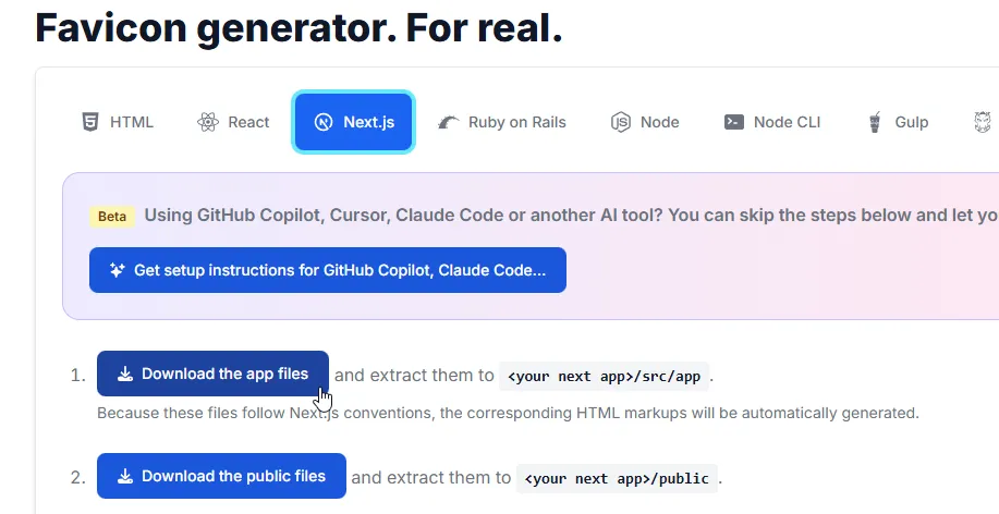 Favicon Generator